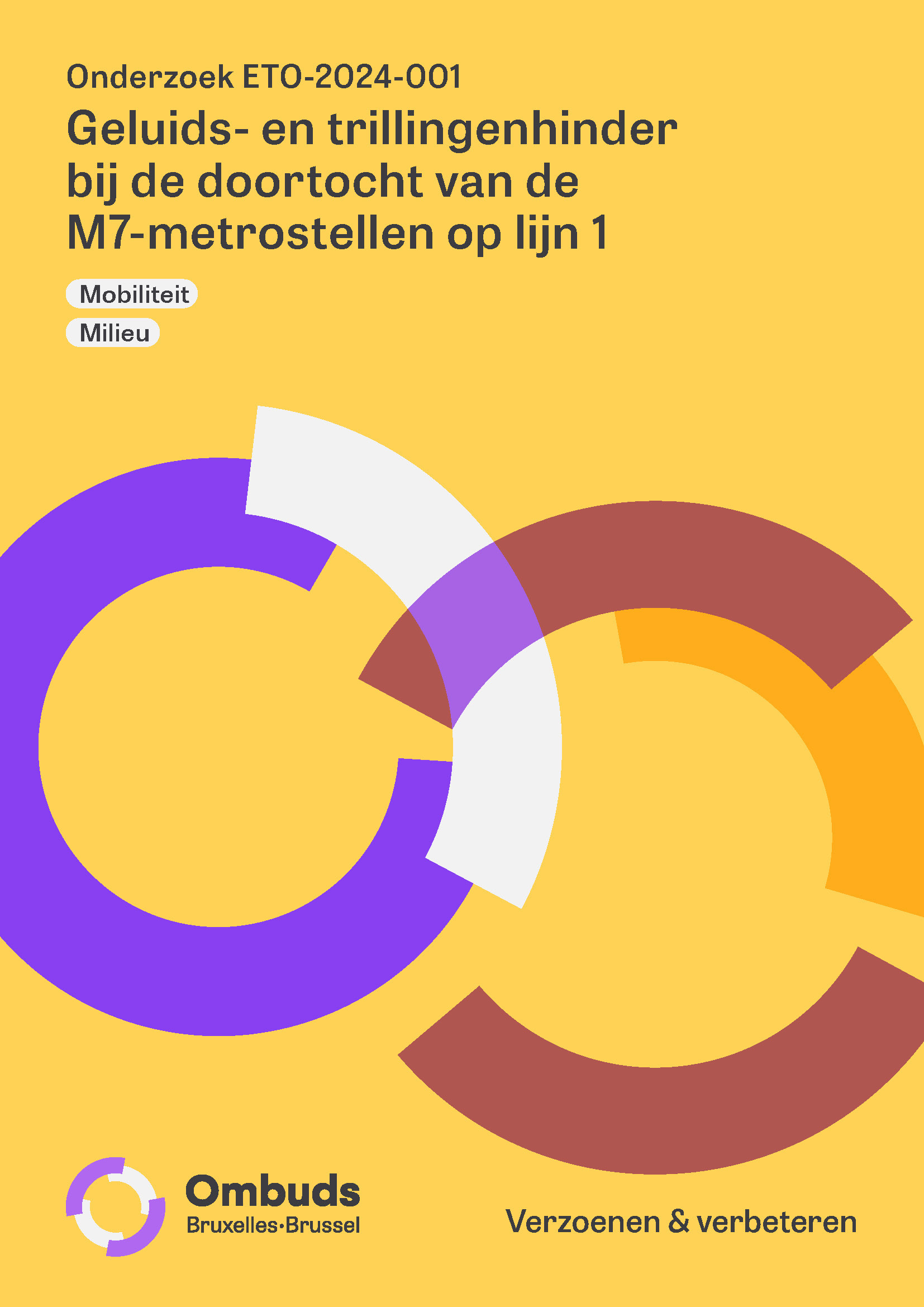 Geluids- en trillingenhinder bij de doortocht van de M7-metrostellen op lijn 1